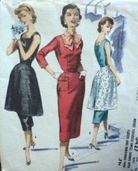 3427 55 UNCUT WOW SLVLSS DRESS,GUIMPE @SLVS,APRON TUNIC PATTERN